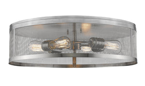 Z-Lite - 331F21-BN - Four Light Flush Mount - Meshsmith - Brushed Nickel