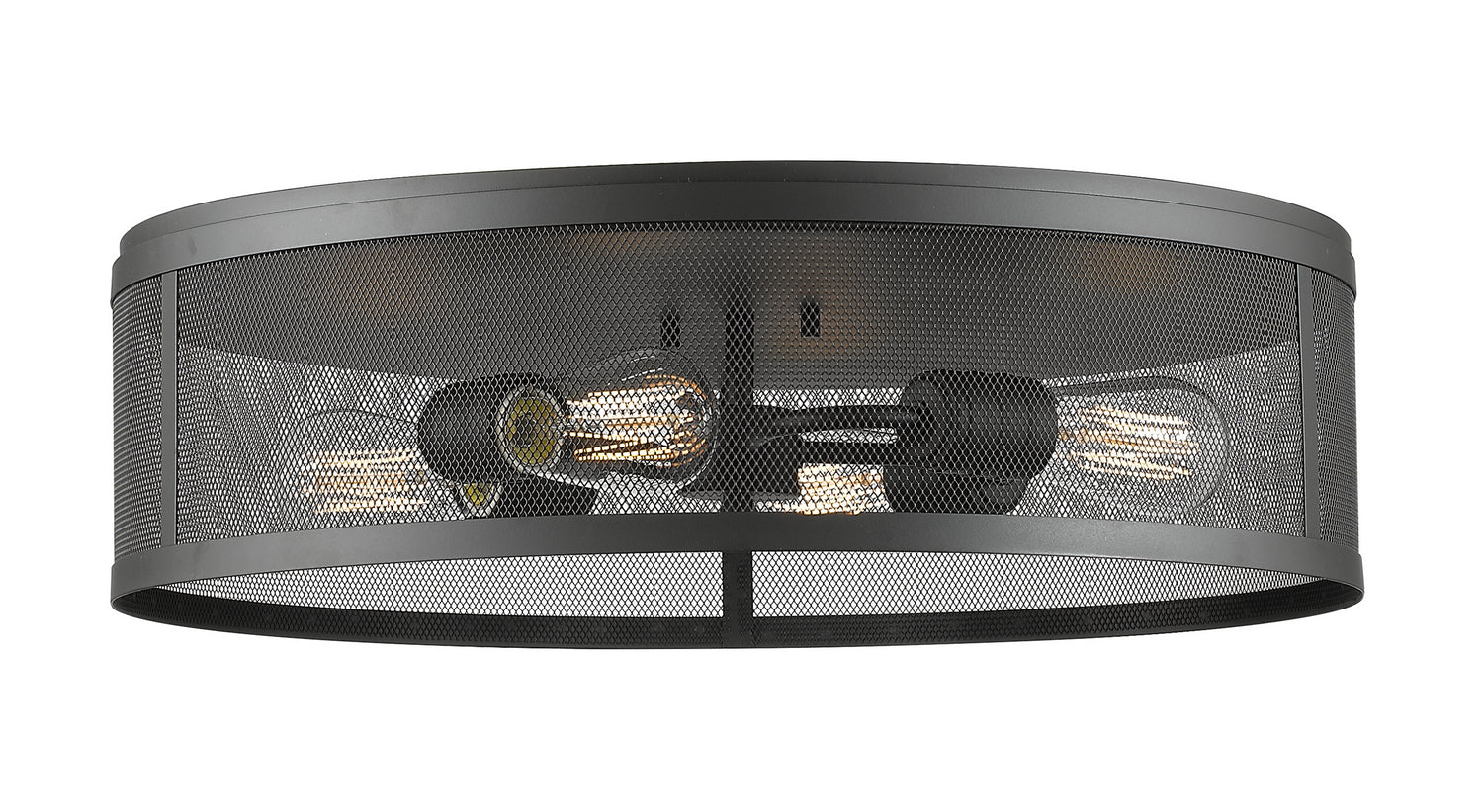 Z-Lite - 331F21-BRZ - Four Light Flush Mount - Meshsmith - Bronze