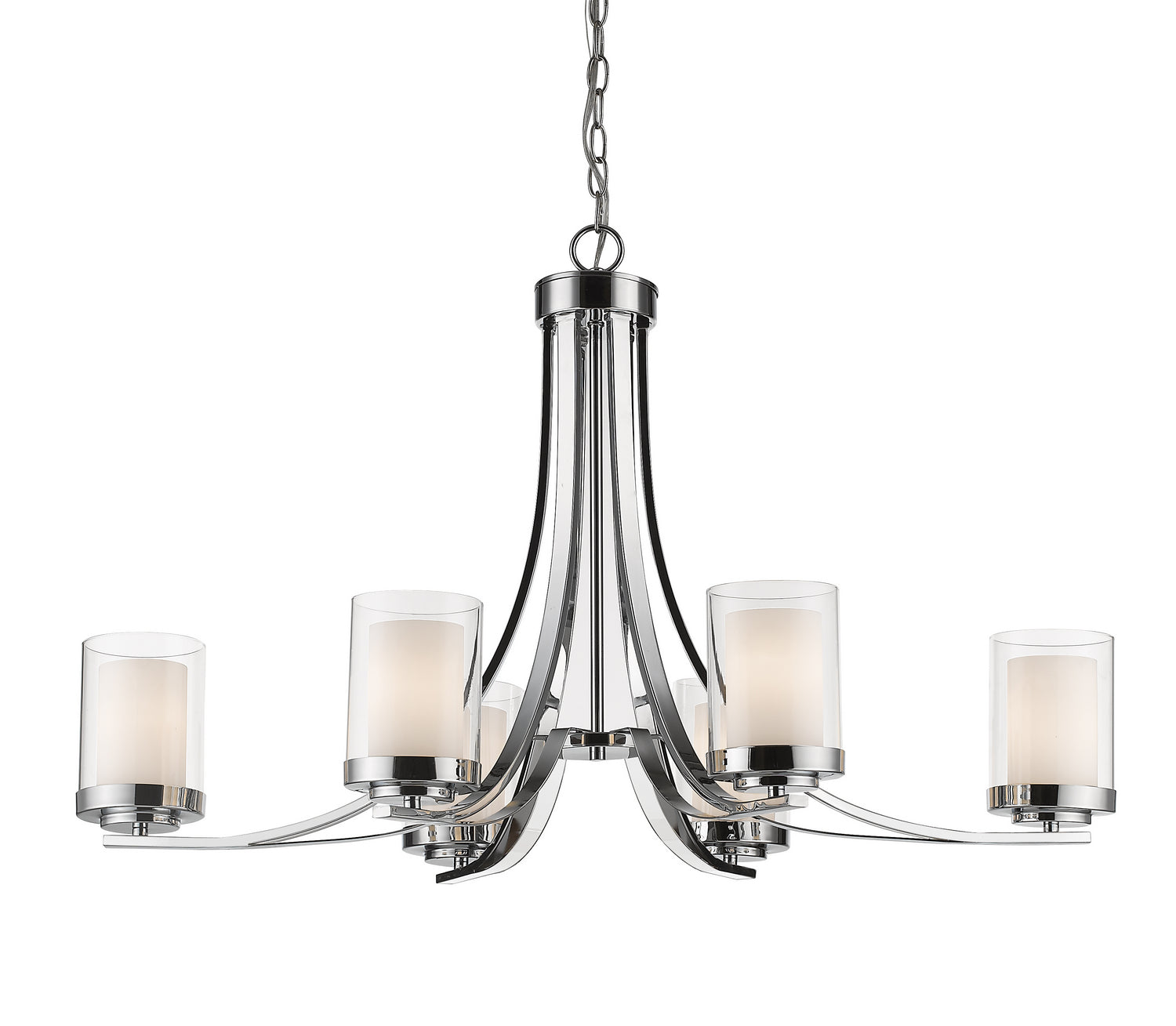 Z-Lite - 426-6-CH - Six Light Chandelier - Willow - Chrome