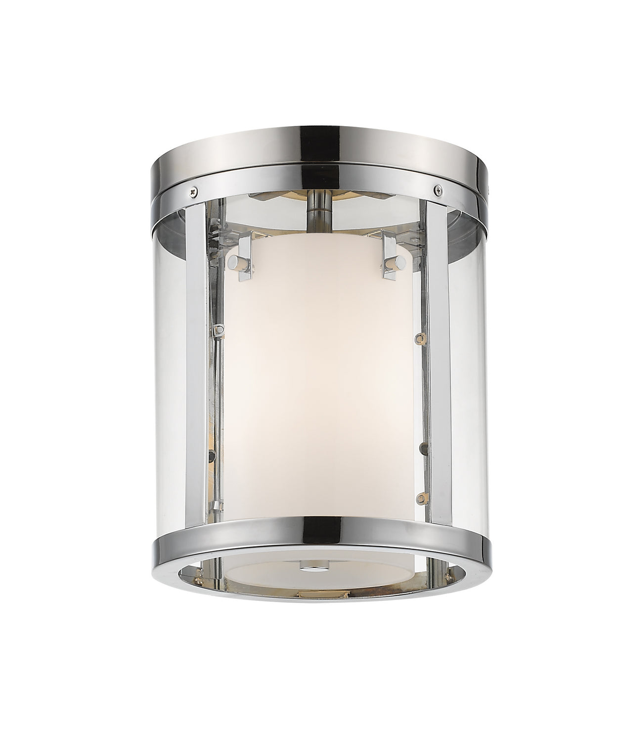 Z-Lite - 426F-CH - Three Light Flush Mount - Willow - Chrome