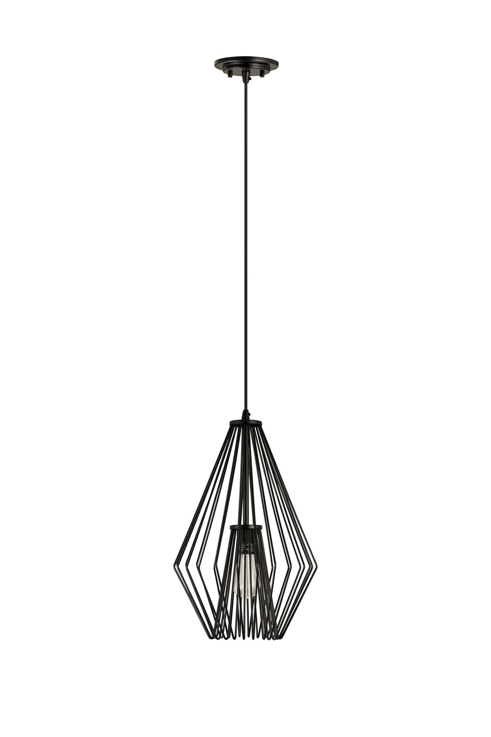 Z-Lite - 442MP12-MB - One Light Pendant - Quintus - Matte Black