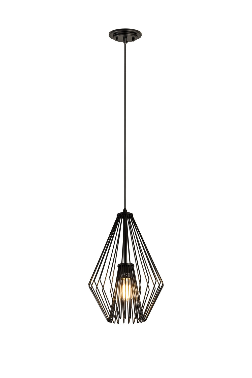Z-Lite - 442MP12-MB - One Light Pendant - Quintus - Matte Black