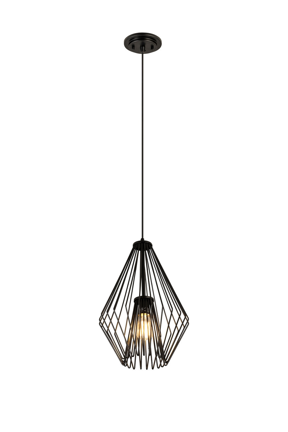 Z-Lite - 442MP12-MB - One Light Pendant - Quintus - Matte Black