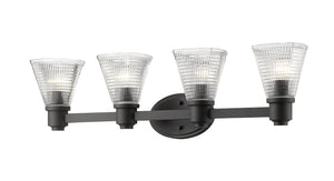 Z-Lite - 449-4V-BRZ - Four Light Vanity - Intrepid - Bronze