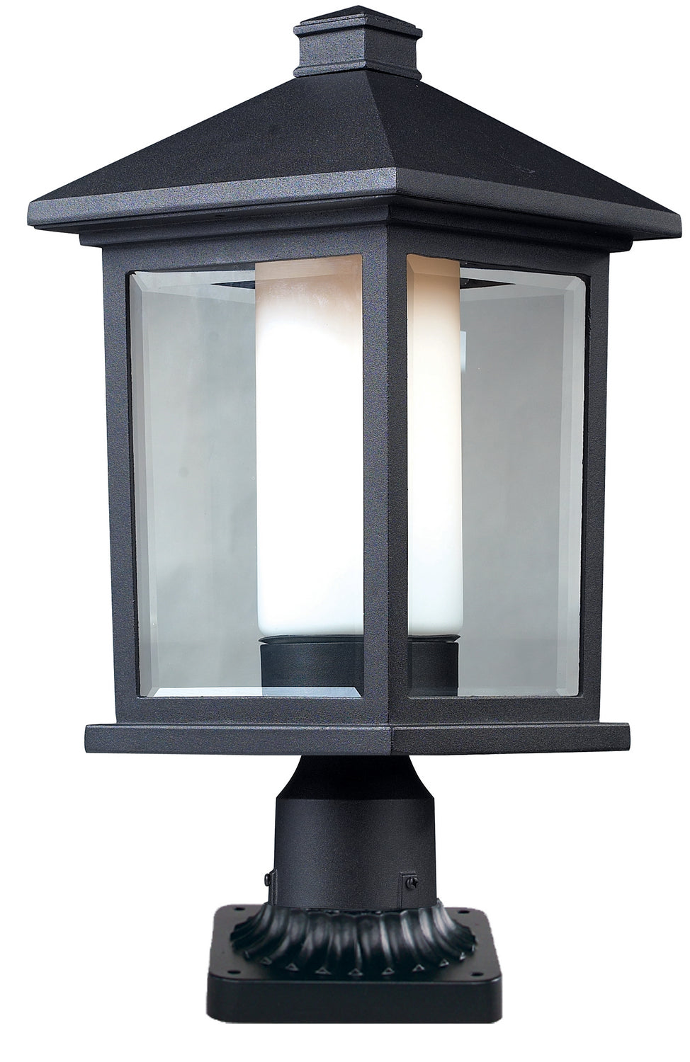 Z-Lite - 523PHB-PM - One Light Outdoor Pier Mount - Mesa - Black