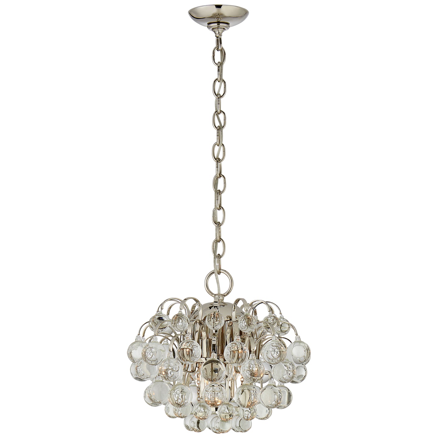 Visual Comfort Signature - ARN 5122PN-CG - Six Light Chandelier - Bellvale - Polished Nickel