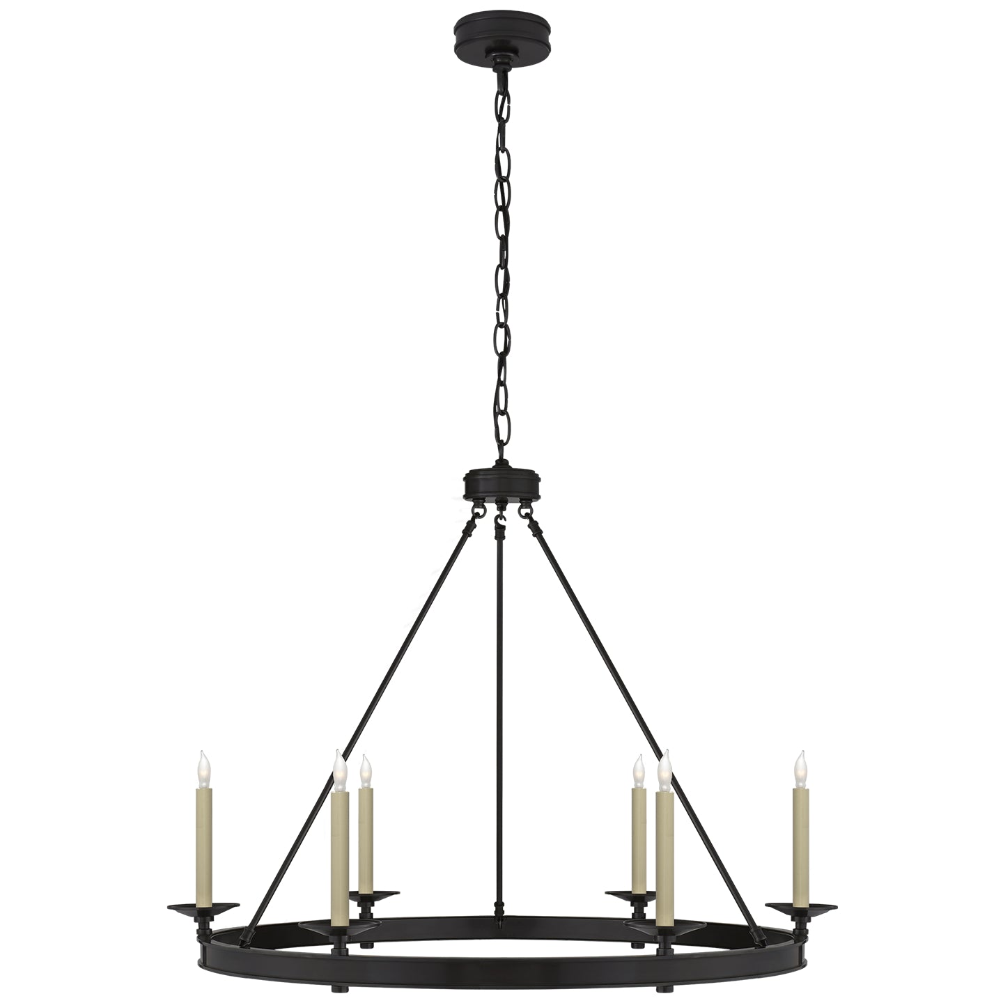 Visual Comfort Signature - CHC 1601BZ - Six Light Chandelier - Launceton - Bronze