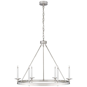 Visual Comfort Signature - CHC 1601PN - Six Light Chandelier - Launceton - Polished Nickel