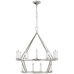 Visual Comfort Signature - CHC 5178PN - 20 Light Chandelier - Darlana Ring - Polished Nickel