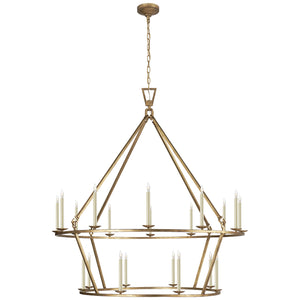 Visual Comfort Signature - CHC 5199GI - 20 Light Chandelier - Darlana Ring - Gilded Iron