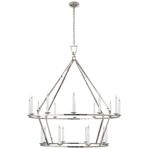 Visual Comfort Signature - CHC 5199PN - 20 Light Chandelier - Darlana Ring - Polished Nickel