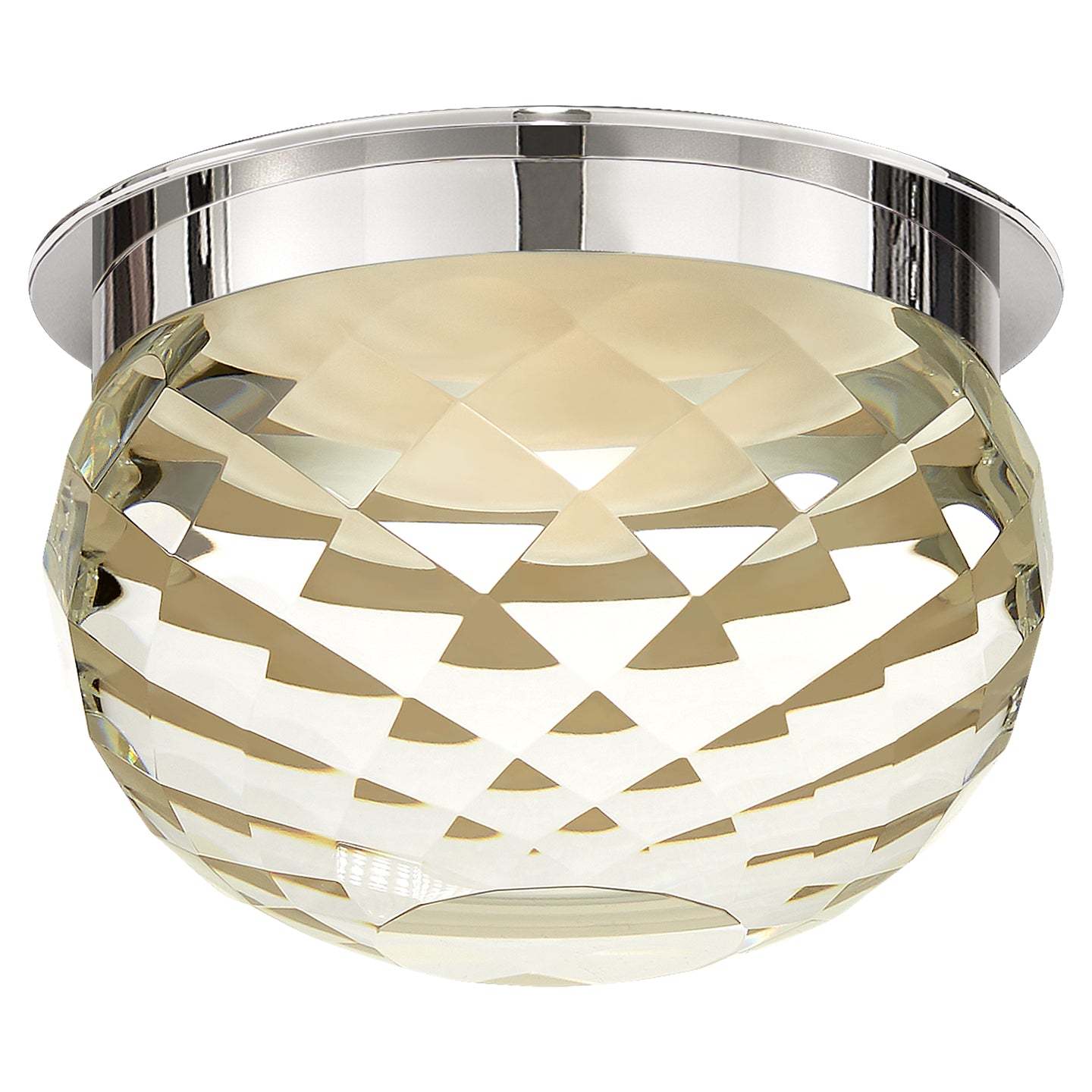 Visual Comfort Signature - S 7000PN-CG - LED Flush Mount - Hillam - Polished Nickel