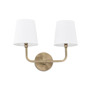 Capital Lighting - 119321AD-674 - Two Light Vanity - Dawson - Aged Brass
