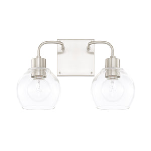 Capital Lighting - 120021BN-426 - Two Light Vanity - Tanner - Brushed Nickel
