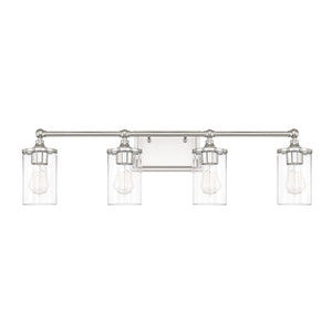 Capital Lighting - 120741PN-423 - Four Light Vanity - Camden - Polished Nickel