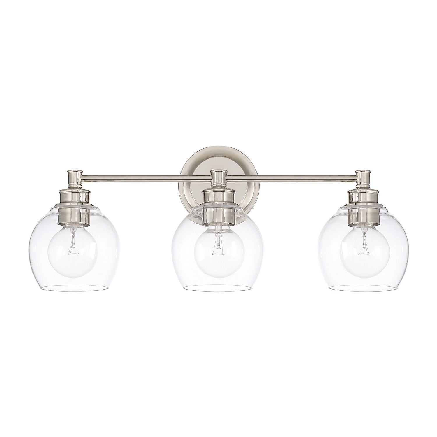 Capital Lighting - 121131PN-426 - Three Light Vanity - Mid Century - Polished Nickel