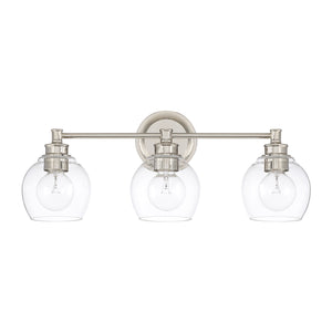 Capital Lighting - 121131PN-426 - Three Light Vanity - Mid Century - Polished Nickel
