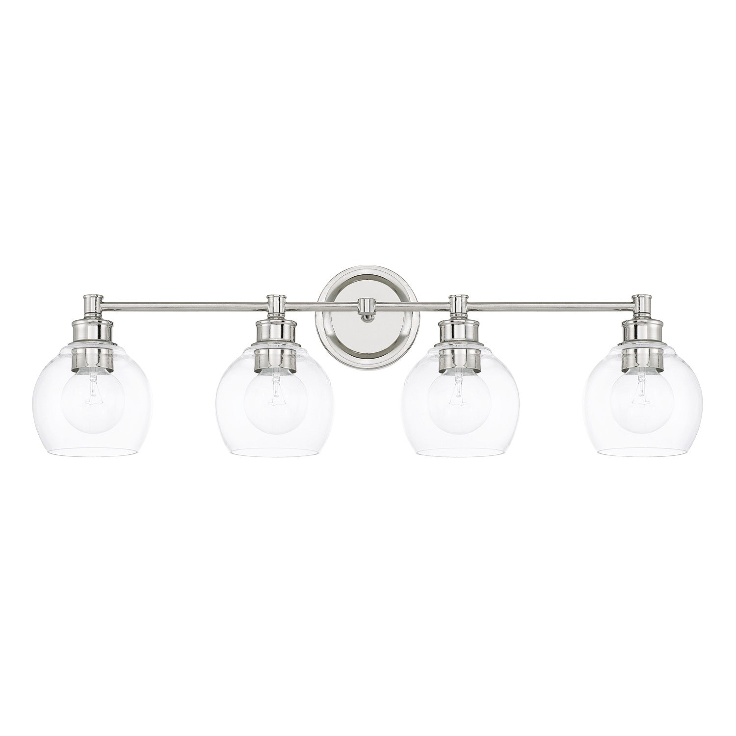 Capital Lighting - 121141PN-426 - Four Light Vanity - Mid Century - Polished Nickel