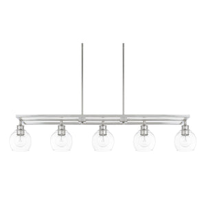 Capital Lighting - 821151PN-426 - Five Light Island Pendant - Mid Century - Polished Nickel