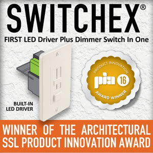 Diode LED - DI-12V-SE-40W - Switch/Driver Combo - Switchex - White, Almond, Brown