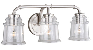 Vaxcel - W0241 - Three Light Vanity - Toledo - Satin Nickel