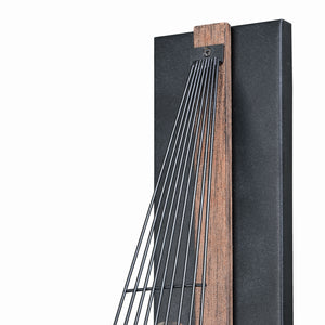 Vaxcel - W0252 - One Light Wall Sconce - Dearborn - Black Iron and Burnished Oak