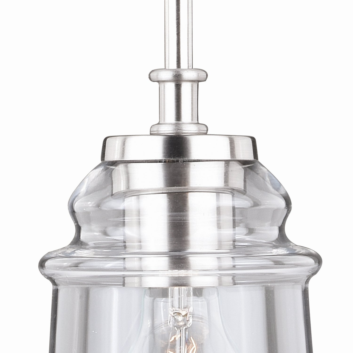 Vaxcel - P0210 - One Light Mini Pendant - Toledo - Satin Nickel