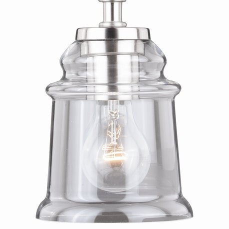 Vaxcel - P0210 - One Light Mini Pendant - Toledo - Satin Nickel