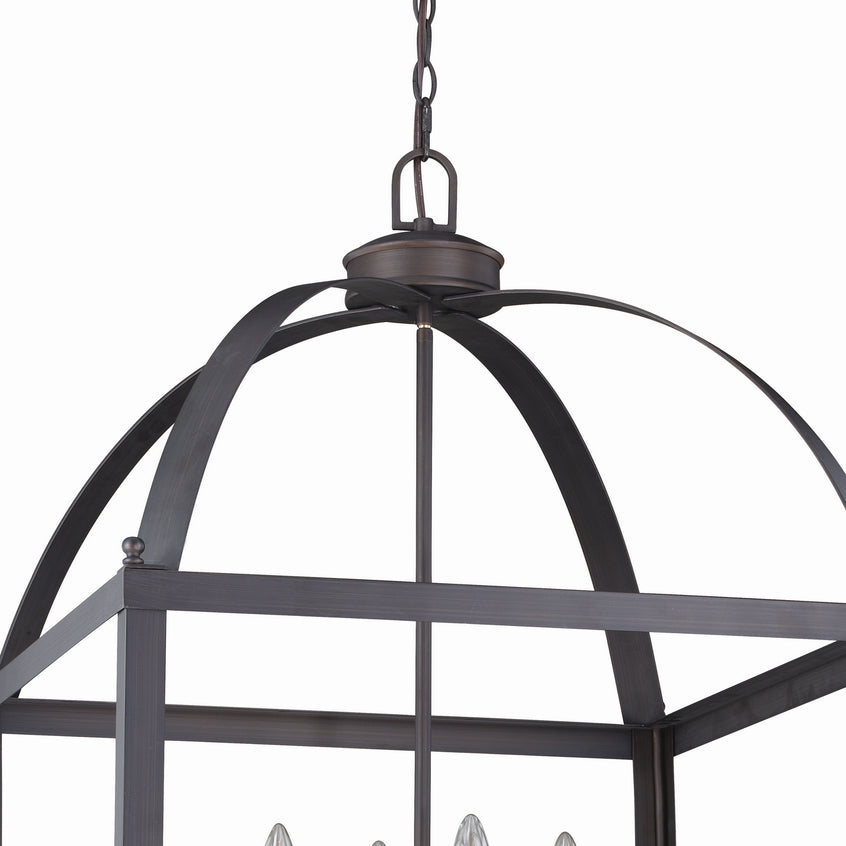 Vaxcel - P0219 - Eight Light Pendant - Juliet - Architectural Bronze