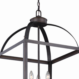 Vaxcel - P0220 - Six Light Pendant - Juliet - Architectural Bronze