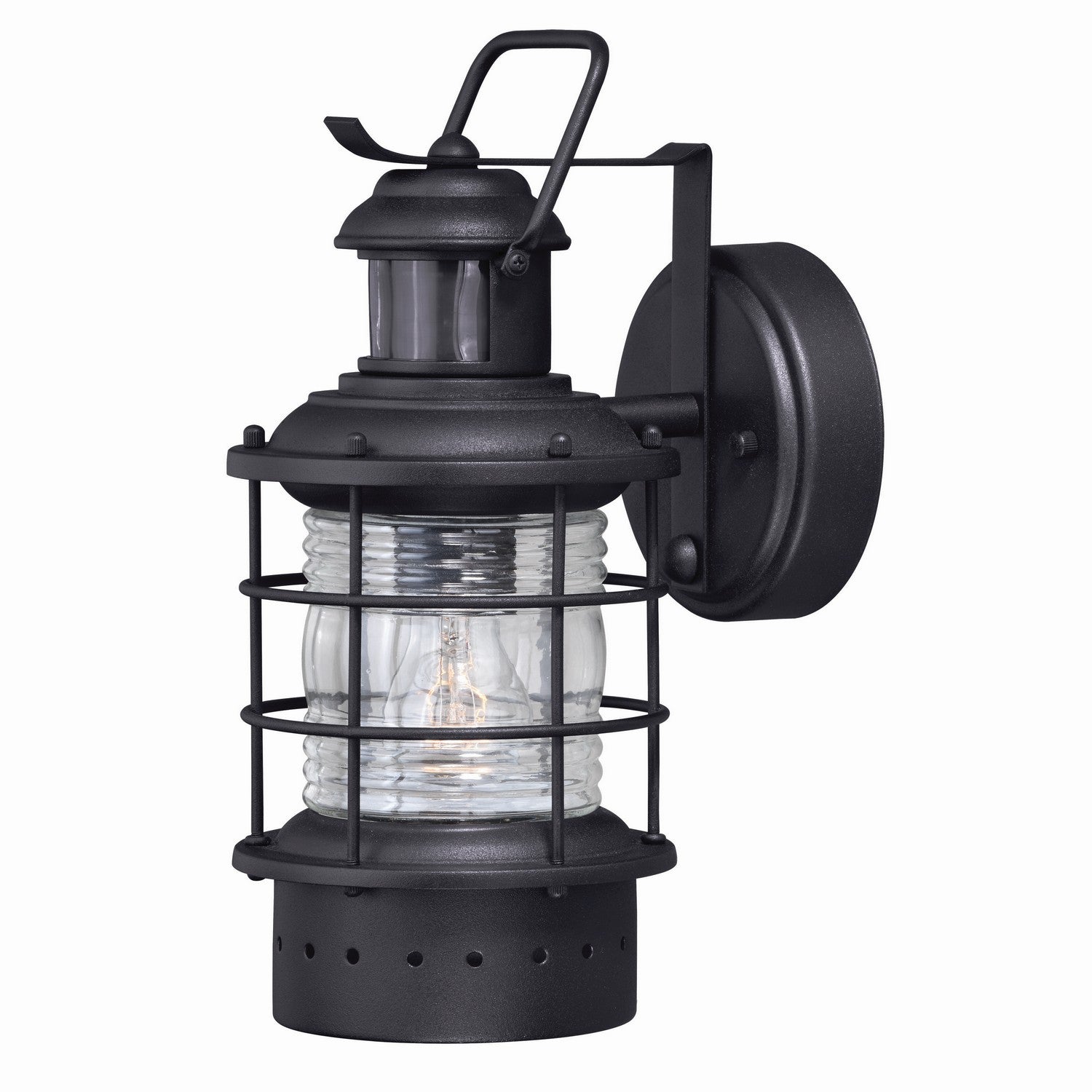 Vaxcel - T0254 - One Light Motion Sensor Outdoor Wall Light - Hyannis - Textured Black