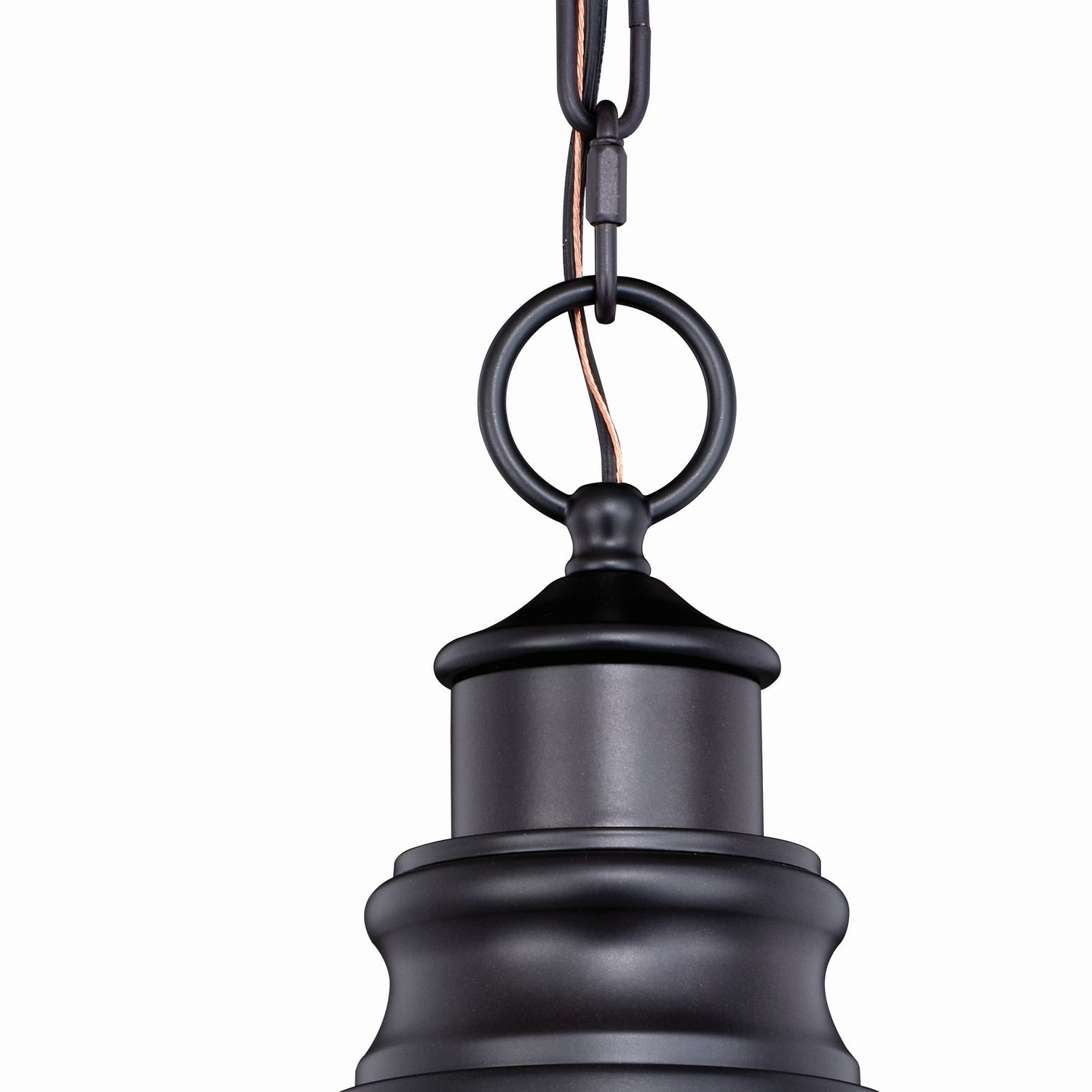 Vaxcel - T0317 - One Light Outdoor Pendant - Delano - Oil Burnished Bronze and Light Gold