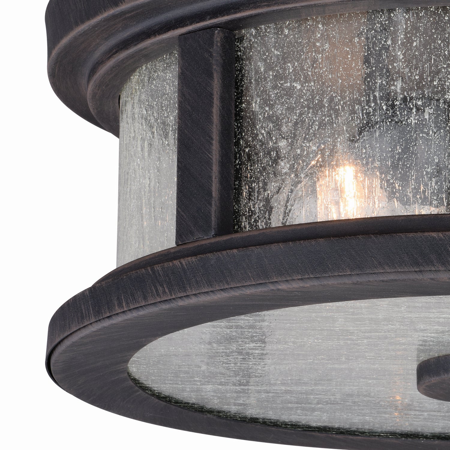 Vaxcel - T0290 - Two Light Outdoor Flush Mount - Cumberland - Rust Iron