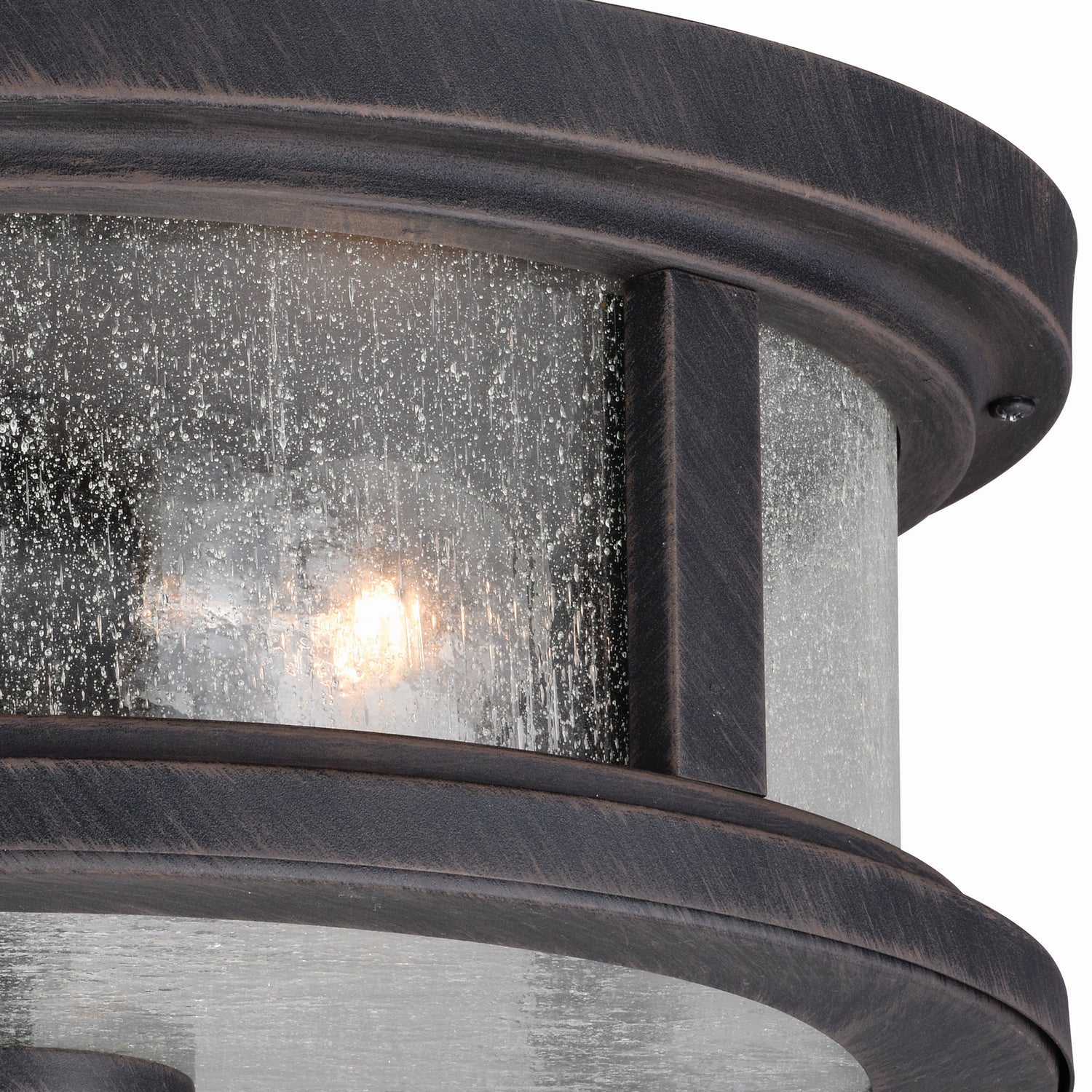 Vaxcel - T0290 - Two Light Outdoor Flush Mount - Cumberland - Rust Iron