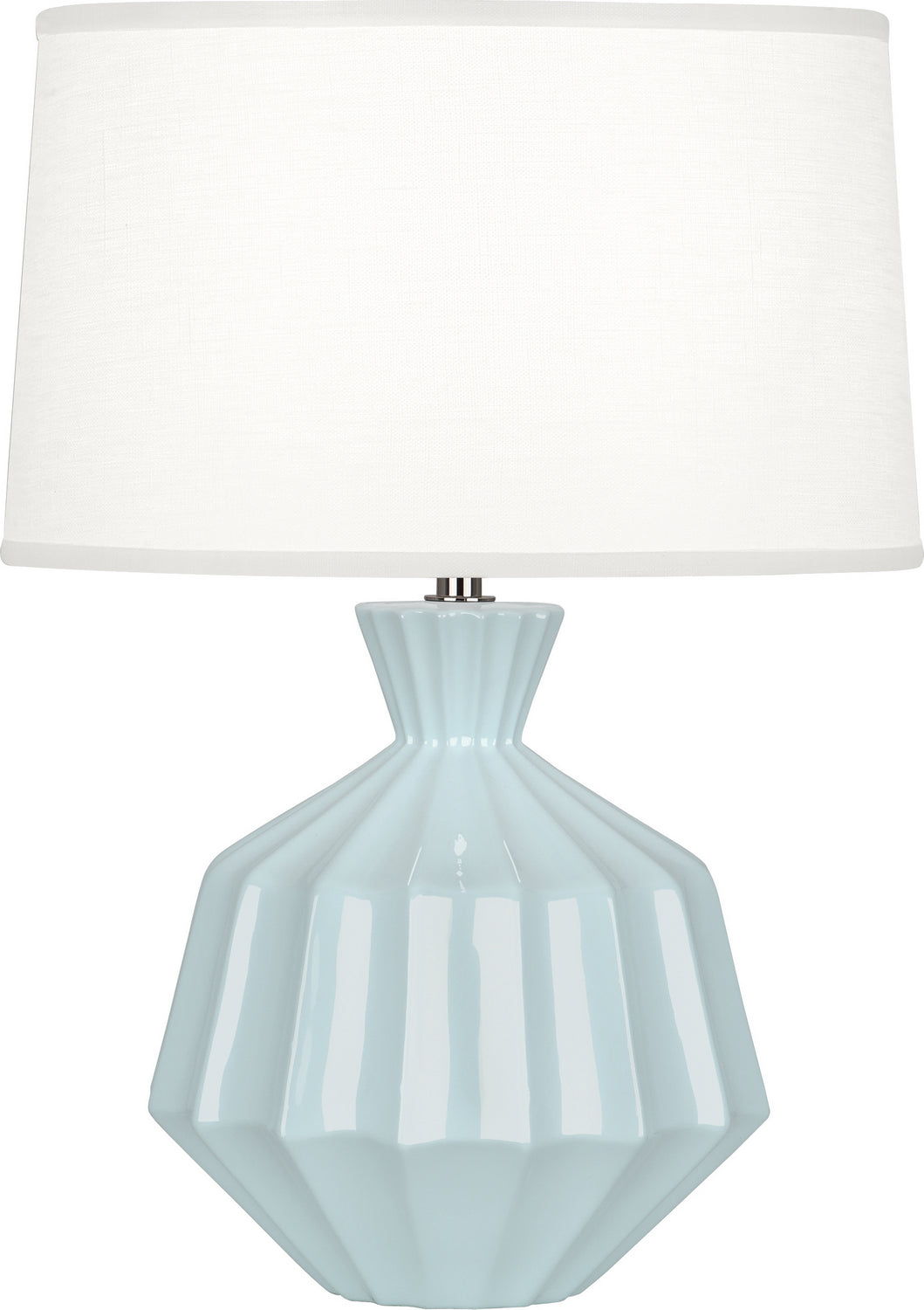 Robert Abbey - BB989 - One Light Accent Lamp - Orion - Baby Blue Glazed Ceramic