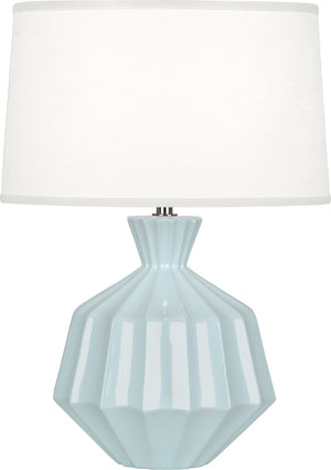 Robert Abbey - BB989 - One Light Accent Lamp - Orion - Baby Blue Glazed Ceramic