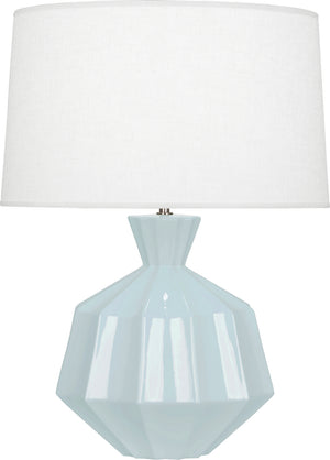 Robert Abbey - BB999 - One Light Table Lamp - Orion - Baby Blue Glazed Ceramic