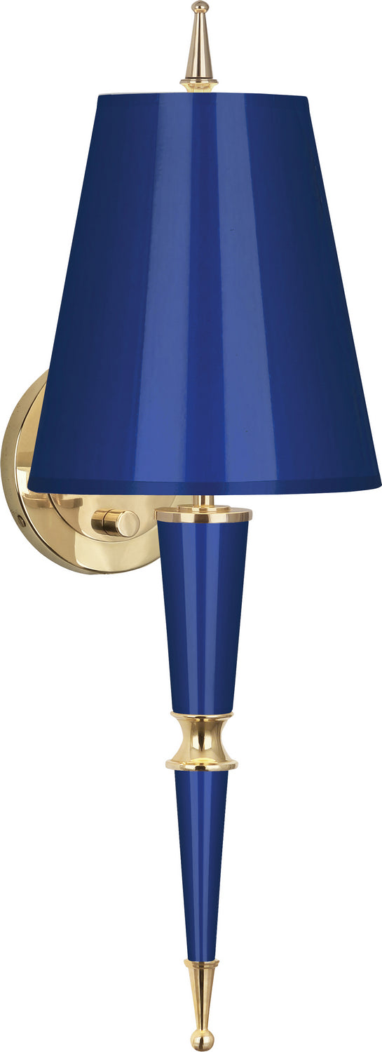 Robert Abbey - C903 - One Light Wall Sconce - Jonathan Adler Versailles - Navy Lacquered Paint w/Modern Brass