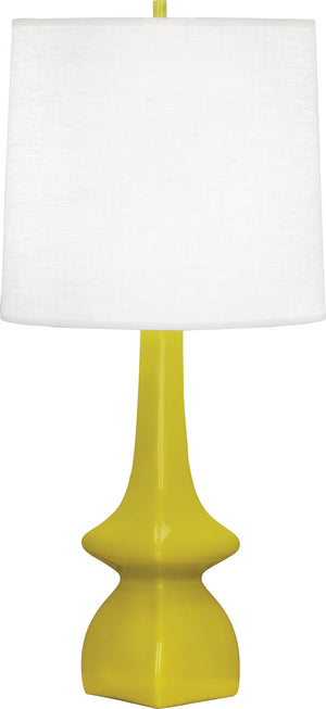 Robert Abbey - CI210 - One Light Table Lamp - Jasmine - CITRON GLAZED CERAMIC