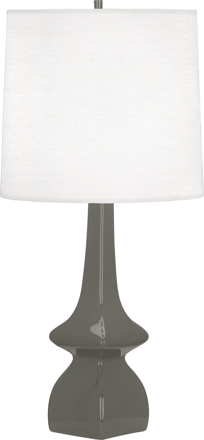 Robert Abbey - CR210 - One Light Table Lamp - Jasmine - ASH GLAZED CERAMIC