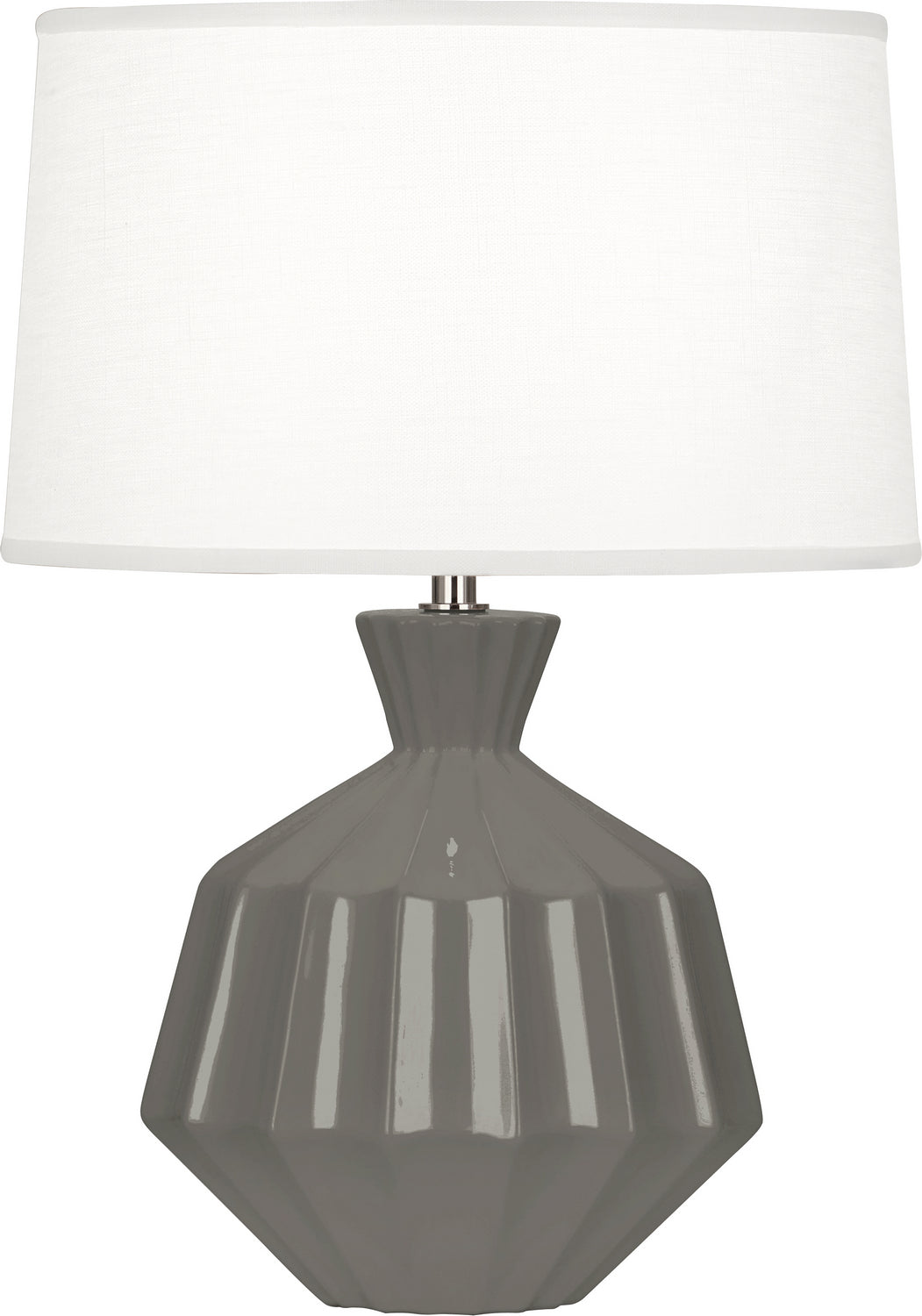 Robert Abbey - CR989 - One Light Accent Lamp - Small Orion - Ash Glazed Ceramic