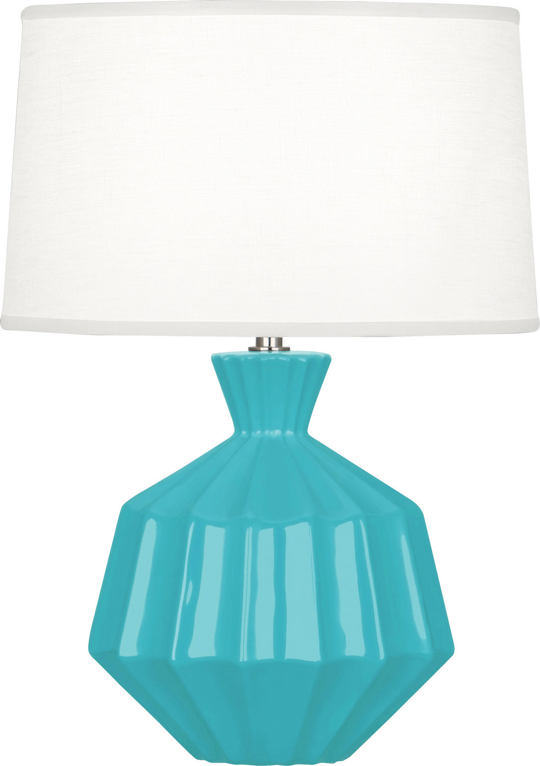 Robert Abbey - EB989 - One Light Accent Lamp - Small Orion - Egg Blue Glazed Ceramic