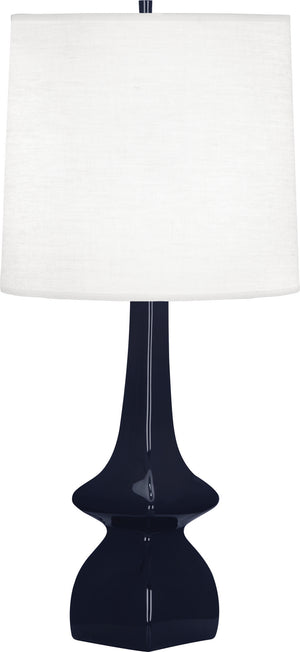 Robert Abbey - MB210 - One Light Table Lamp - Jasmine - MIDNIGHT BLUE GLAZED CERAMIC