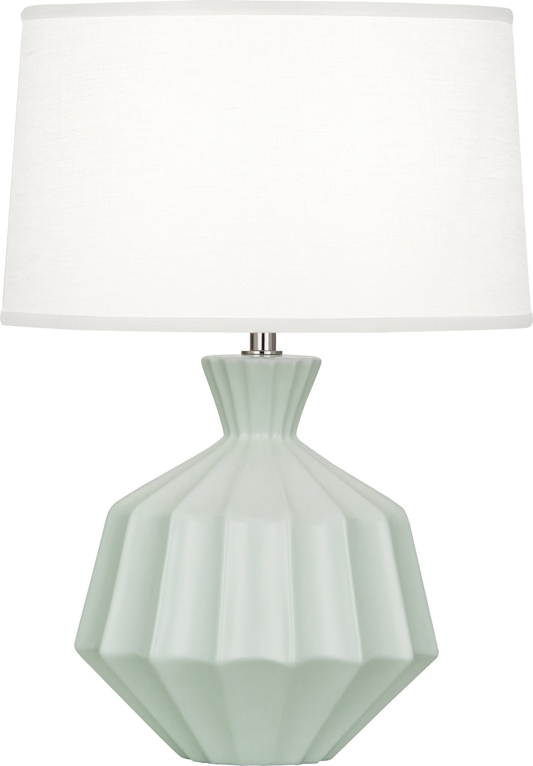 Robert Abbey - MCL18 - One Light Table Lamp - Small Orion - Matte Celadon Glazed Ceramic