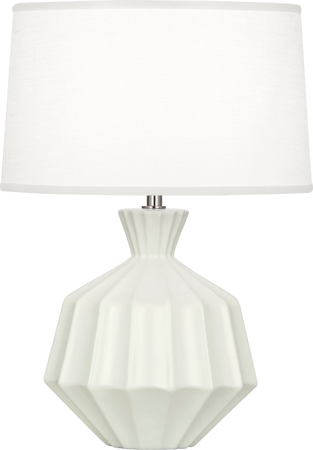 Robert Abbey - MLY18 - One Light Table Lamp - Small Orion - Matte Lily Glazed Ceramic