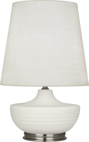 Robert Abbey - MLY23 - One Light Table Lamp - Michael Berman Nolan - Matte Lily Glazed Ceramic w/Dark Antique Nickel