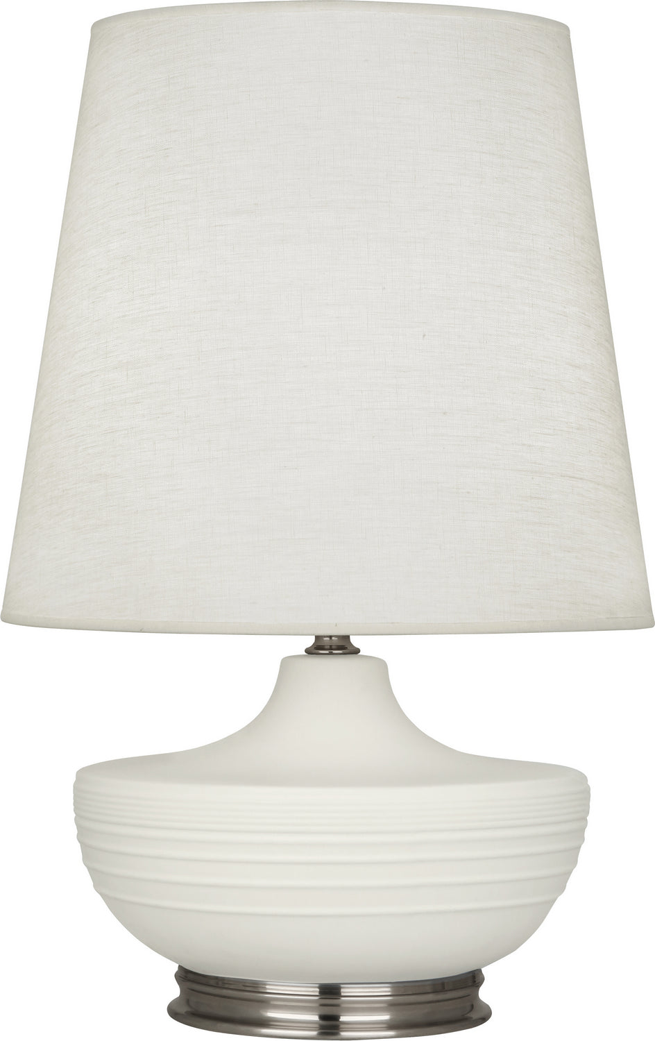 Robert Abbey - MLY23 - One Light Table Lamp - Michael Berman Nolan - Matte Lily Glazed Ceramic w/Dark Antique Nickel