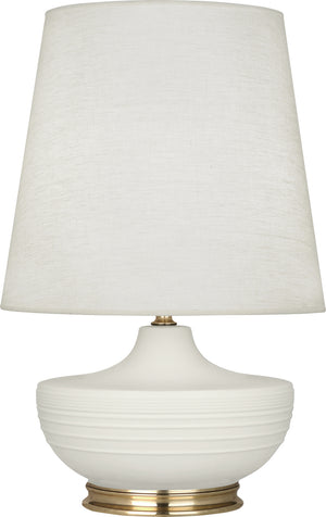 Robert Abbey - MLY24 - One Light Table Lamp - Michael Berman Nolan - Matte Lily Glazed Ceramic w/Modern Brass