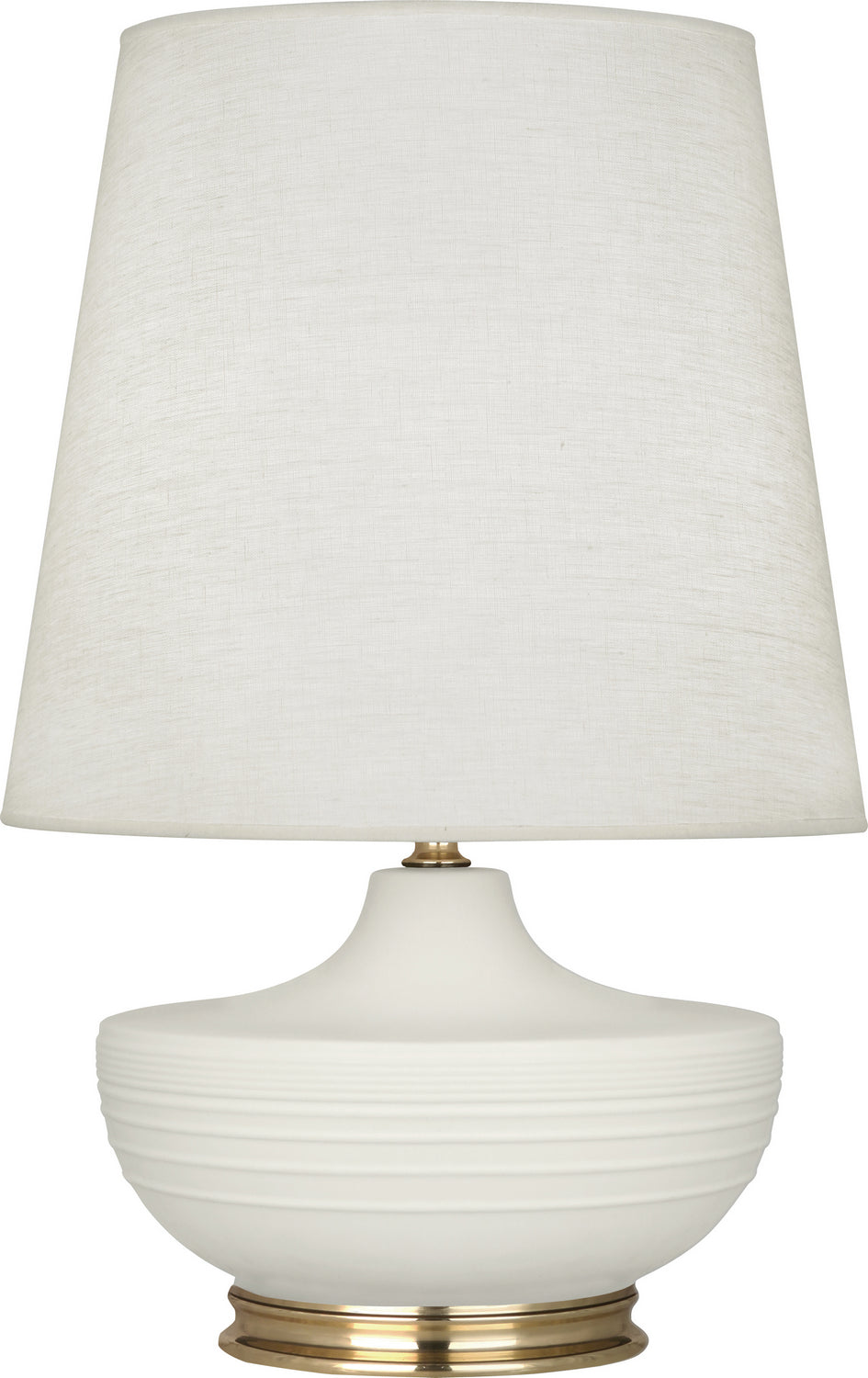 Robert Abbey - MLY24 - One Light Table Lamp - Michael Berman Nolan - Matte Lily Glazed Ceramic w/Modern Brass