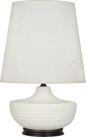 Robert Abbey - MLY25 - One Light Table Lamp - Michael Berman Nolan - Matte Lily Glazed Ceramic w/Deep Patina Bronze